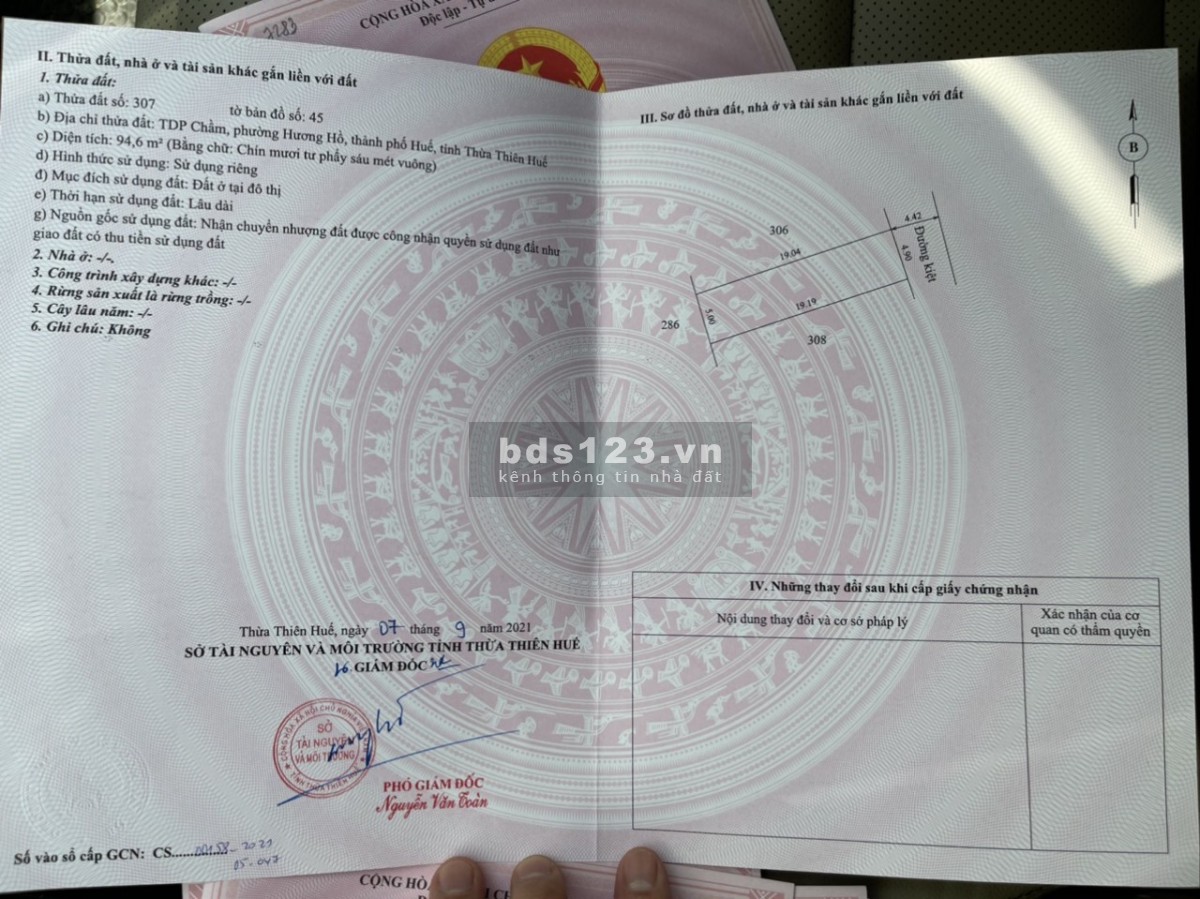 Bán đất tổ dân phố Chầm hộ khẩu thành phố, pháp lý chính chủ, giá tốt