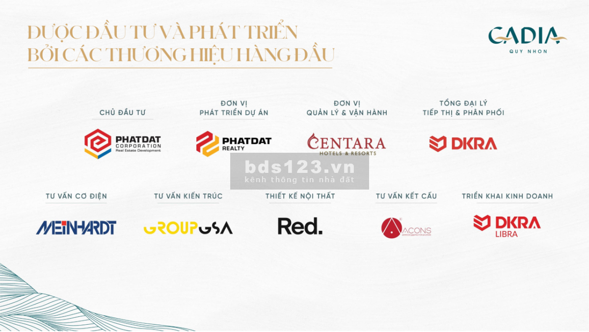 Cadia Quy Nhơn - Thương hiệu quốc tế Marriott Centara pháp lý chuẩn