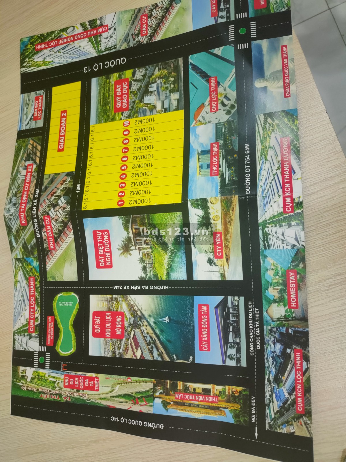 400tr/1000m2 đất sào 2 mặt tiền ở lộc thành, đường DT754 lh 0354745129