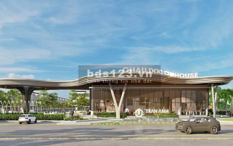 Bán nhà 1 Trệt 2 Lầu có sân vườn phía sau. Ngay khu đô thị mới Châu Đốc