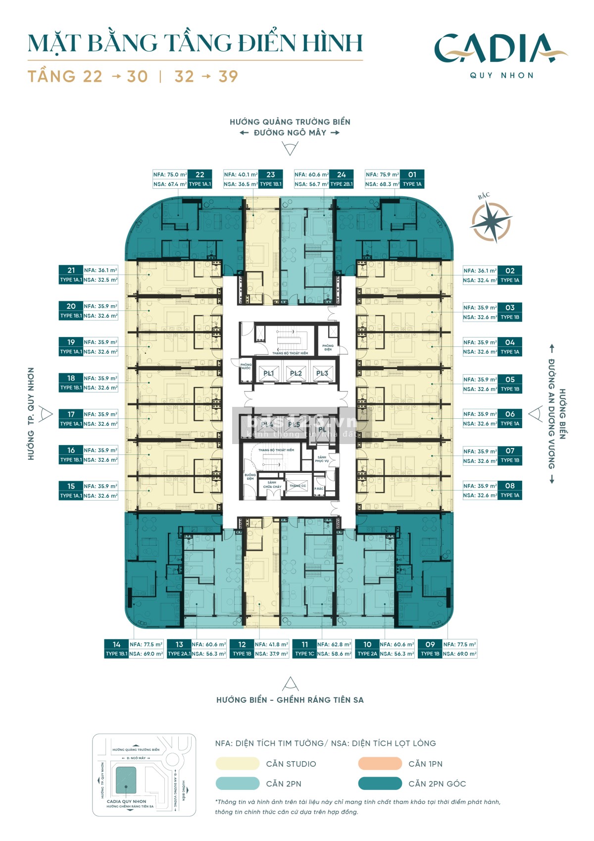 Cadia Quy Nhơn - Thương hiệu quốc tế Marriott Centara pháp lý chuẩn