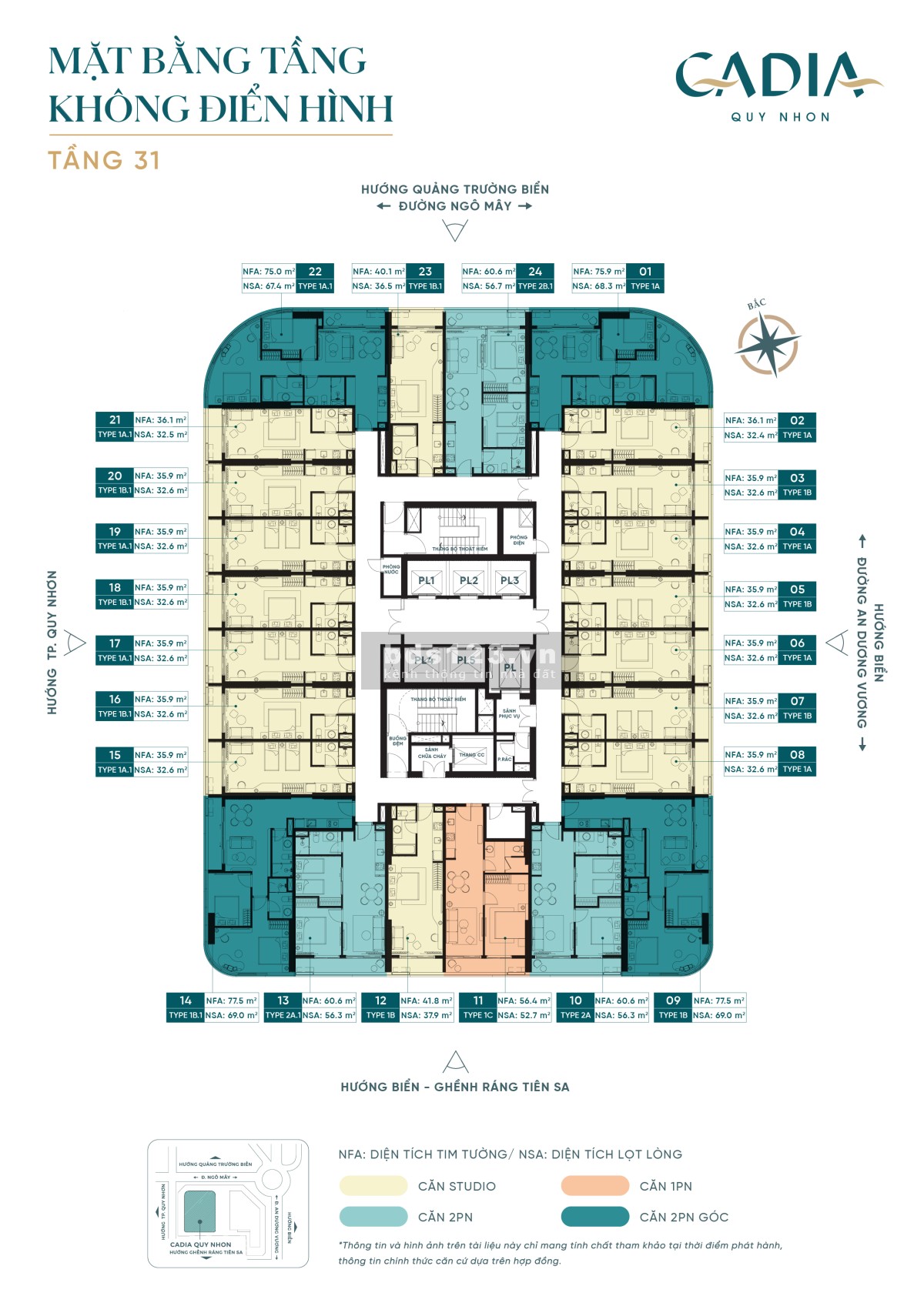 Cadia Quy Nhơn - Thương hiệu quốc tế Marriott Centara pháp lý chuẩn