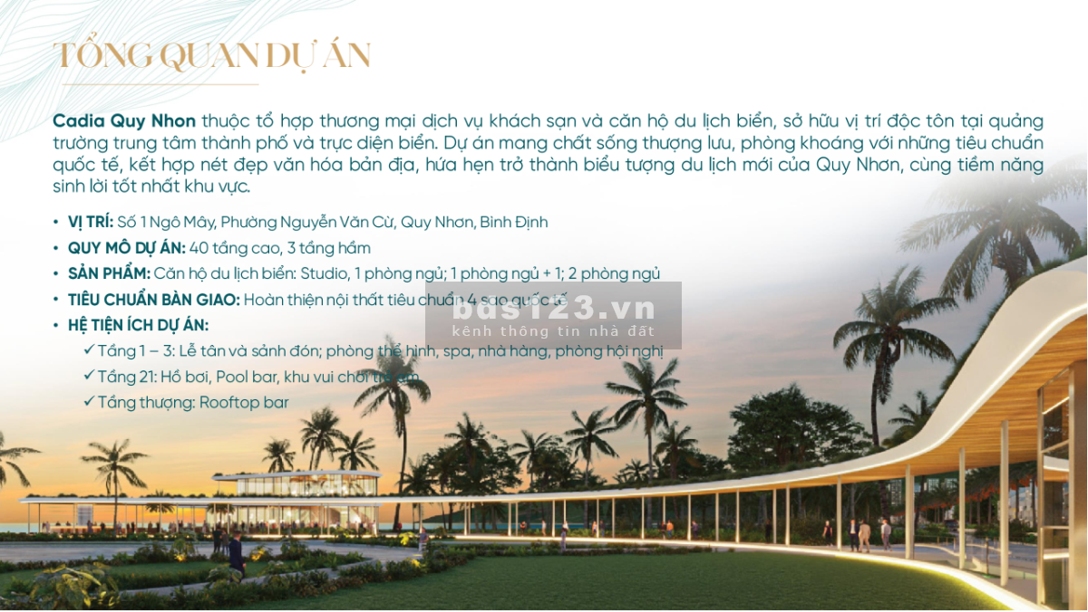 Cadia Quy Nhơn - Thương hiệu quốc tế Marriott Centara pháp lý chuẩn