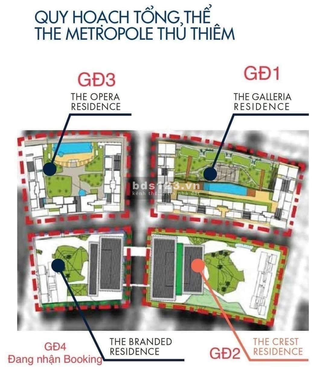 Chính thức nhận booking The Metropole Thủ Thiêm giai đoạn 4, giá tốt