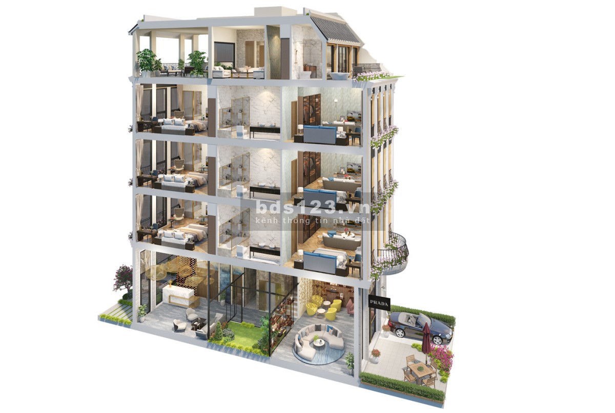 Bán căn shoptel 140m2 x 5 tầng nằm tại cửa ngõ vào Hội An cách bãi biển An Bàng ~200m