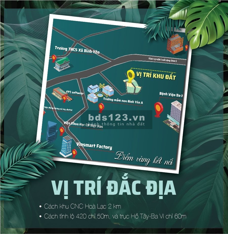 Bán đất Công Nghệ Cao Hòa Lạc, Thạch Thất, Quốc Oai - Hà Nội lh 0982223337