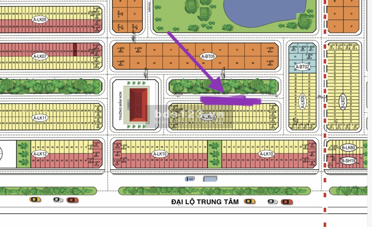 Vgreen City nền ALK08 view vườn hoa đẹp nhất dự án - giá cực mềm nhỉnh 18 triệu/m²