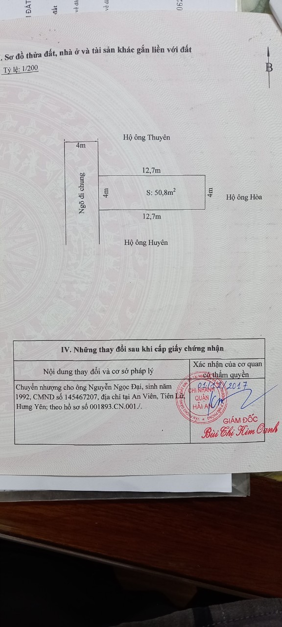 Chính chủ bán căn nhà dân xây 3.5 tầng Hải An Hải Phòng liên hệ 0703578405