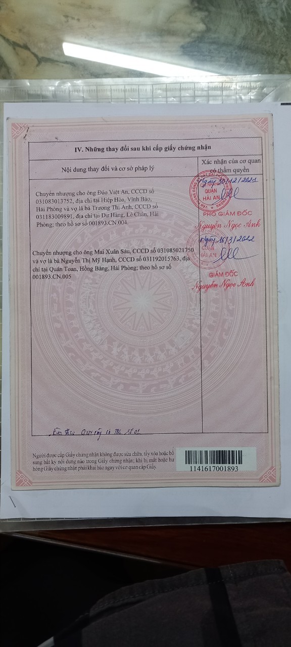 Chính chủ bán căn nhà dân xây 3.5 tầng Hải An Hải Phòng liên hệ 0703578405