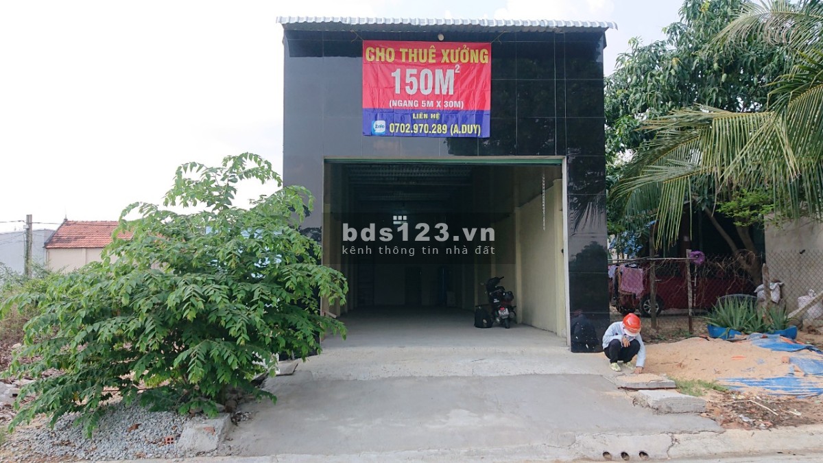 Mỹ Phước 3 cho thuê xưởng 160m2 đường NJ16 Thới Hòa Bến…