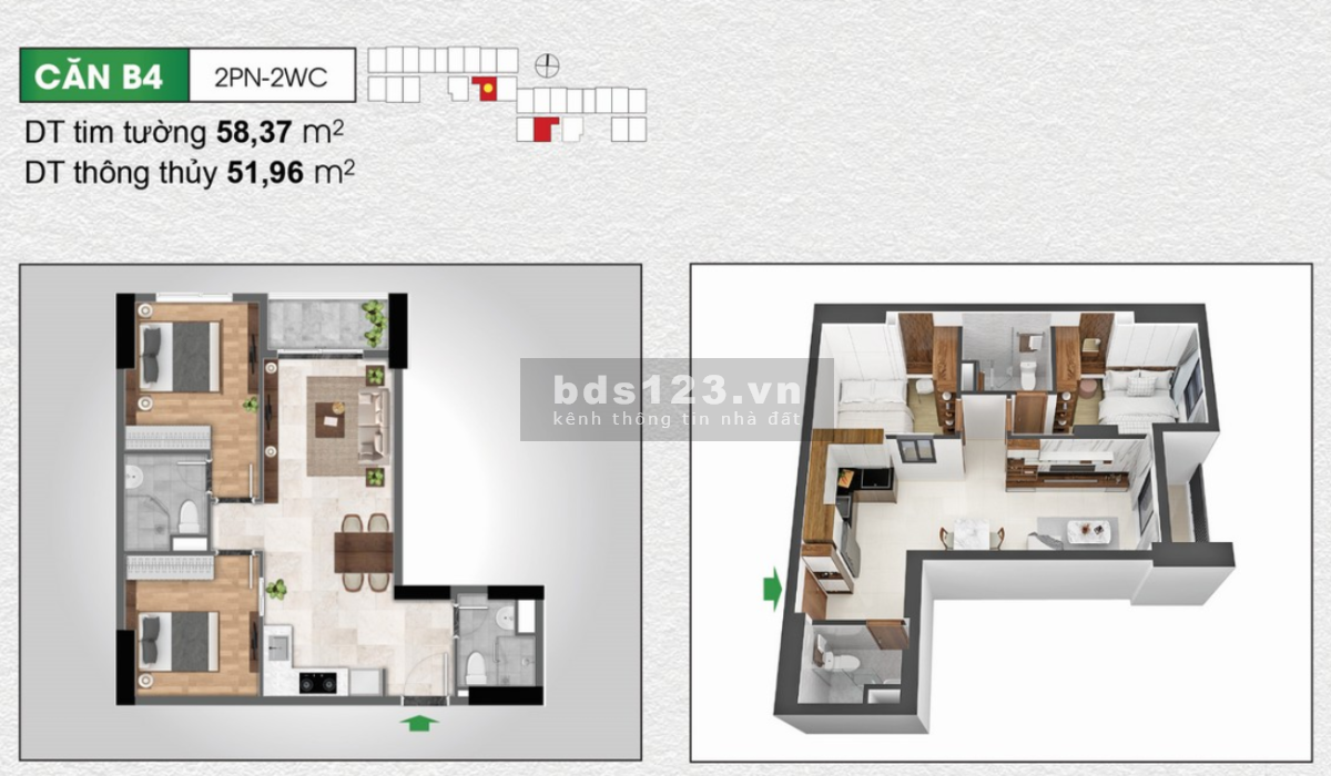 Sở hữu căn hộ 1pn 2pn 2wc liền kề TP. THỦ ĐỨC với 400 triệu trả trước, giá tốt