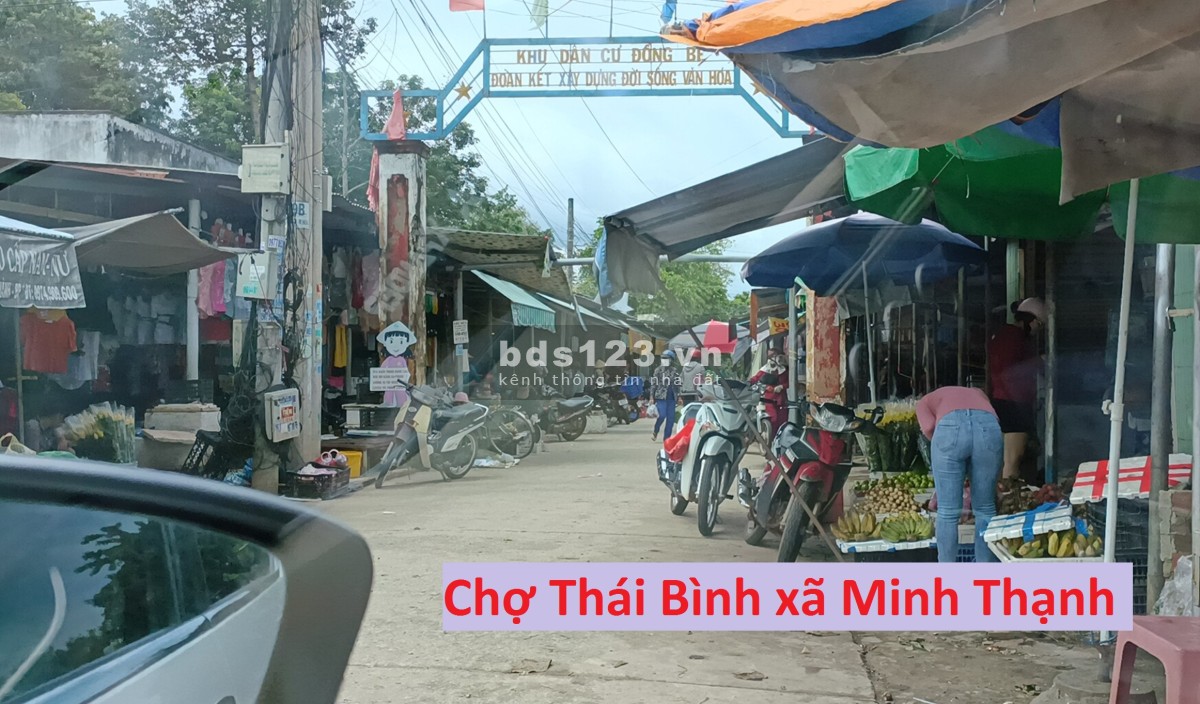 Bán gấp thu hồi vốn lô đất Dầu Tiếng sau chợ Thái Bình xã Minh Thạnh 10x36+100tc chỉ 890tr