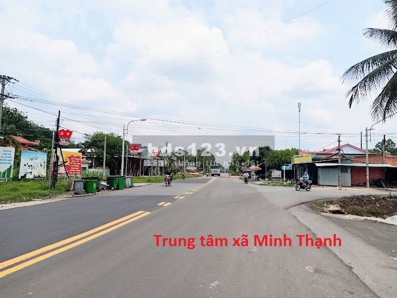 Bán gấp thu hồi vốn lô đất Dầu Tiếng sau chợ Thái Bình xã Minh Thạnh 10x36+100tc chỉ 890tr