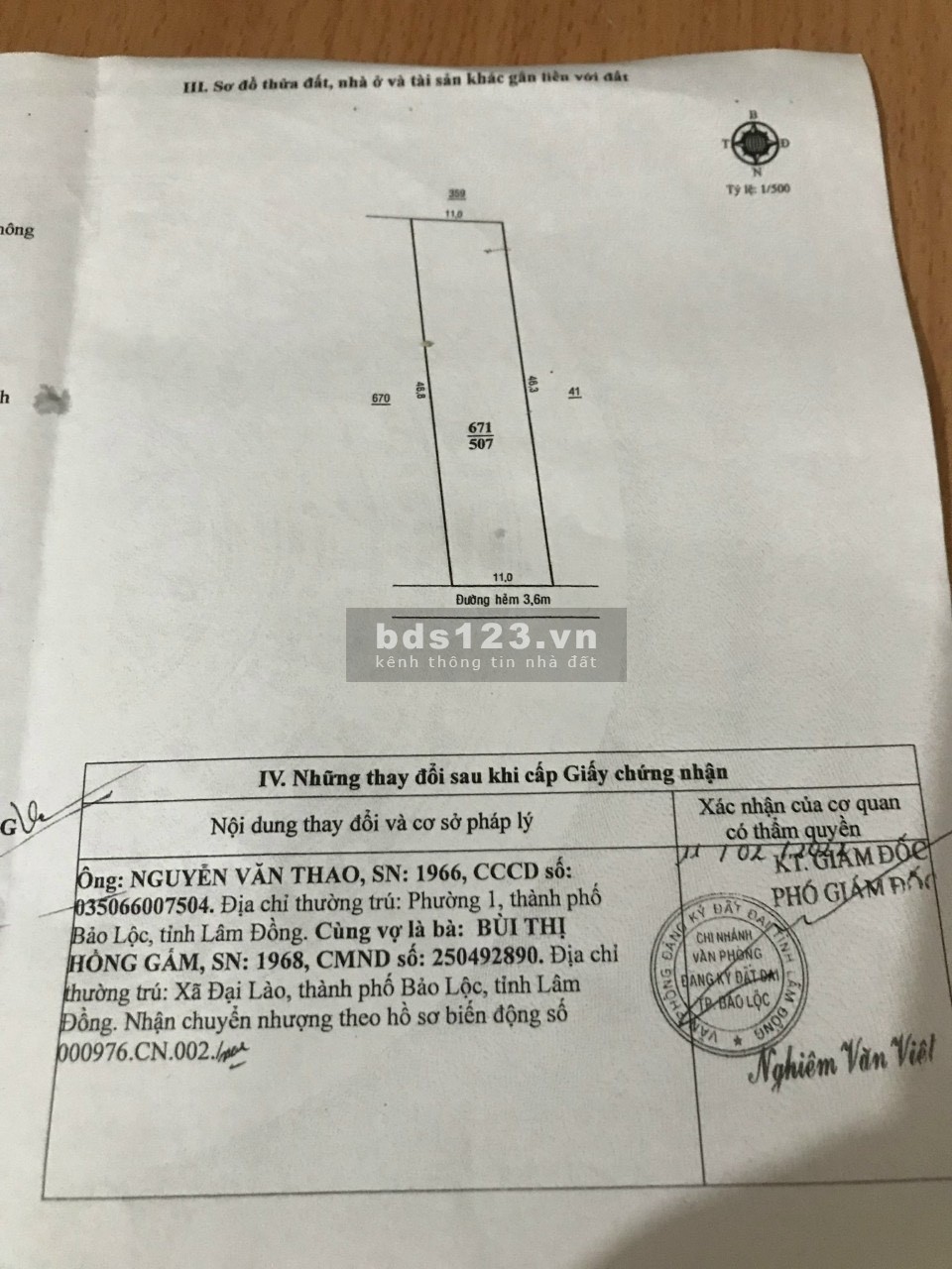 Bán Nhà đường Tản Đà, P. Lộc Phát, TP. Bảo Lộc diện tích 507m²