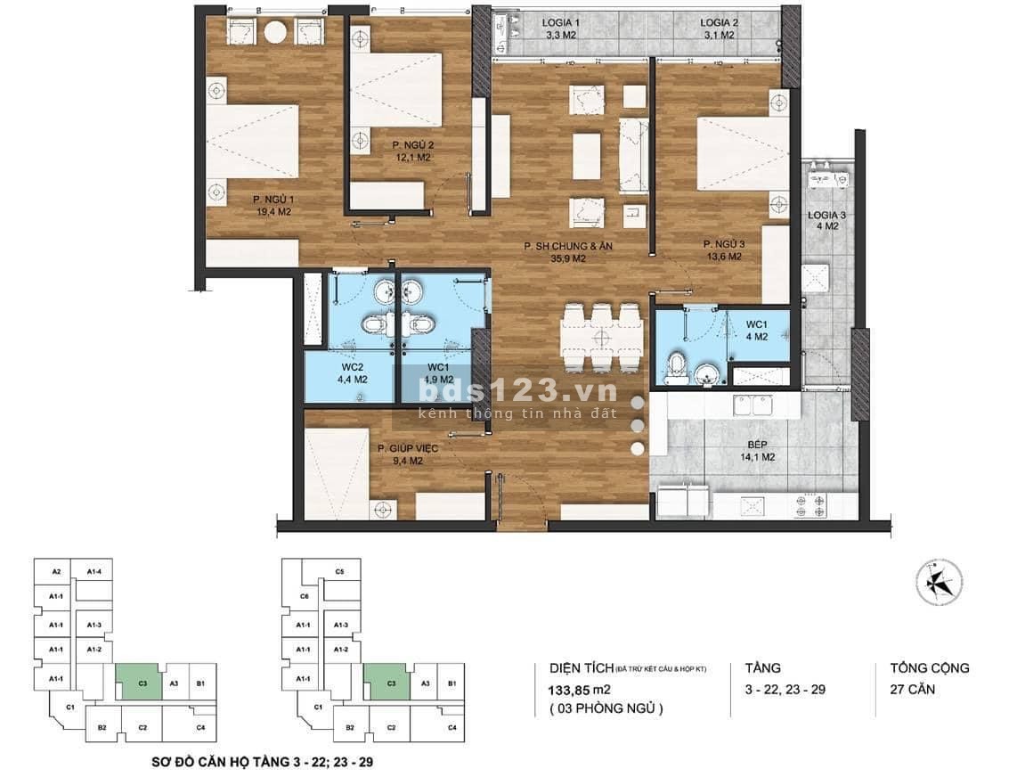 Bán căn 4n diện tích 133m2 chỉ 6,xxx tỷ bao phí sang tên liên hệ 0374402946