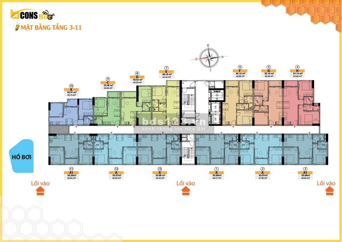 Cần bán căn hộ Bcons Bee nằm ngay góc giao Trần Đại Nghĩa và Quốc Lộ 1K (Phạm Văn Đồng nối dài).