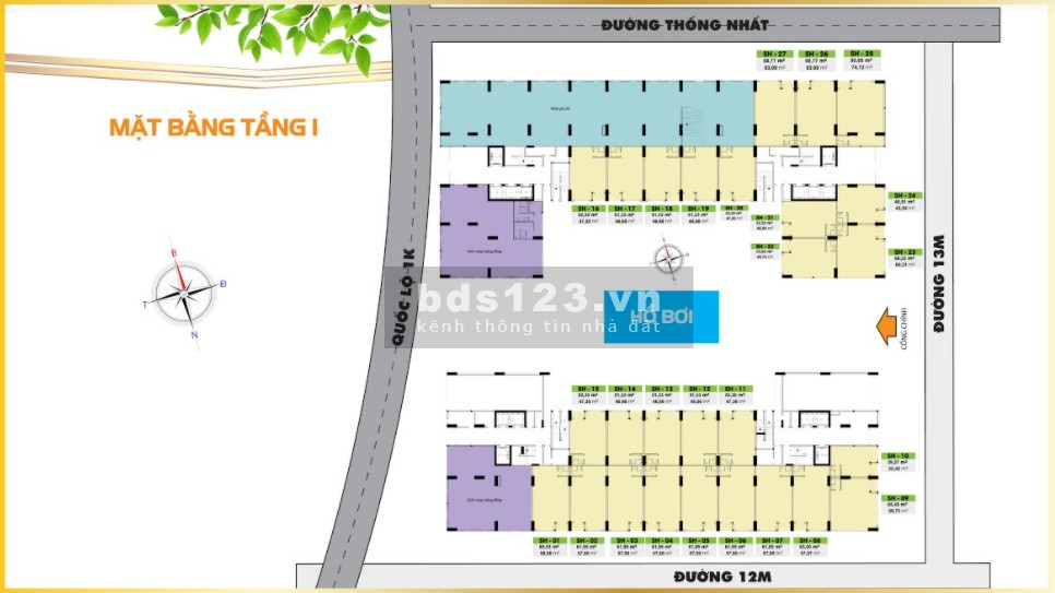 Cần bán căn hộ Bcons Plaza Dĩ An giá tốt, ngân hàng hỗ trợ vay 70%