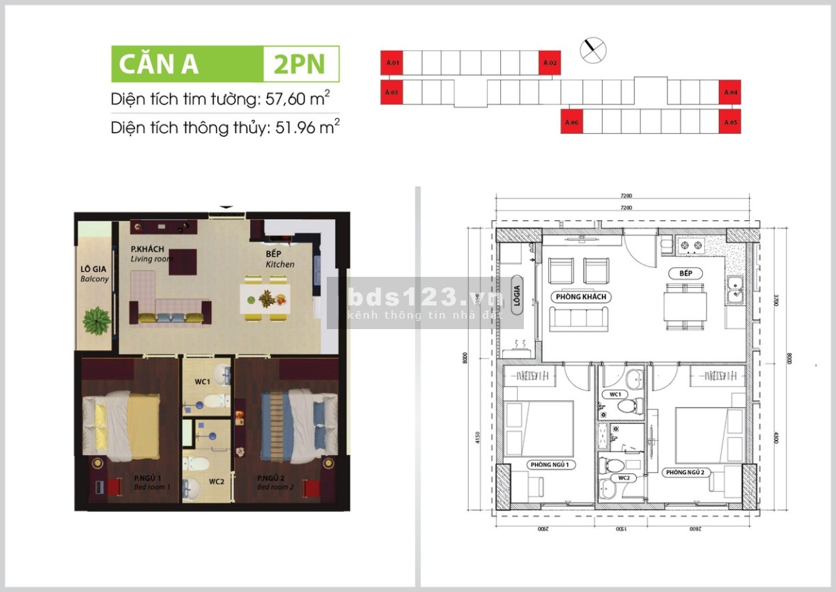 Cần bán căn hộ Bcons Suối Tiên giá tốt, ngân hàng hỗ trợ vay 70%