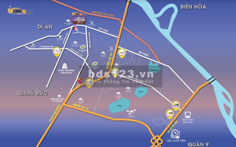 Cần bán căn hộ Bcons Sala Dĩ An, thanh toán 30% ngân hàng cho vay 70%, giá bán từ 1.4 tỷ