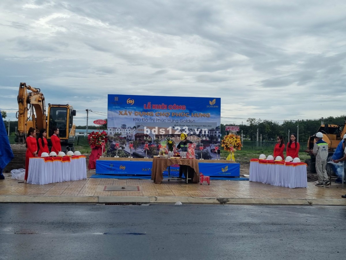 Bán đất nền dự án PHÚC HƯNG GOLDEN ngay trung tâm hành chính huyện Chơn Thành, Bình Phước