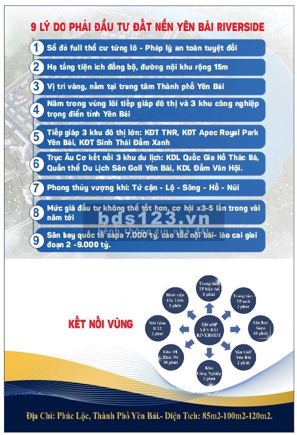 Bán đất nền trung tâm Yên Bái TP Yên Bái sổ đỏ lâu dài, pháp lý chuẩn