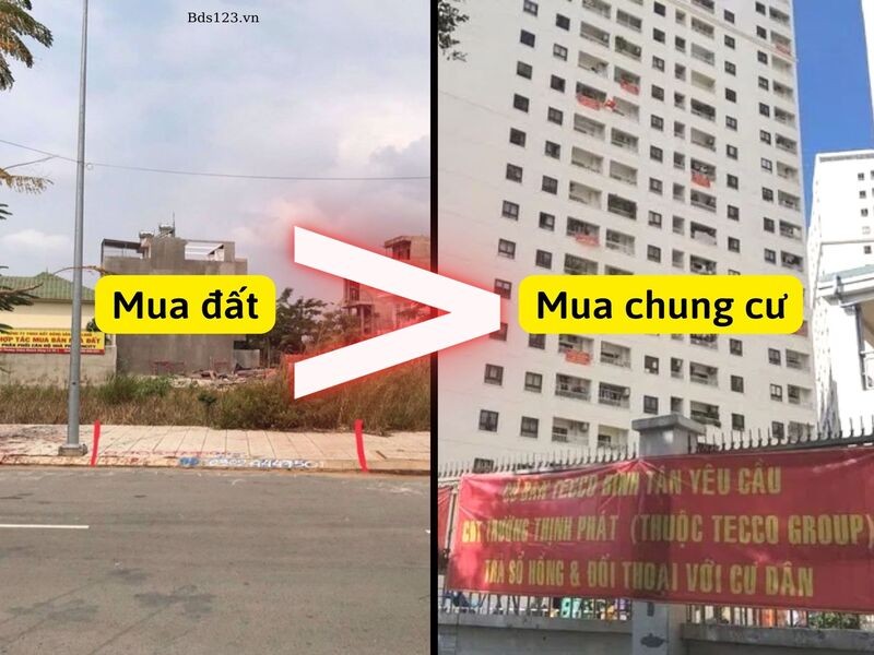 Blog Bds123.vn: Chọn mua đất ven TPHCM vì sợ bị ngâm sổ hồng chung cư