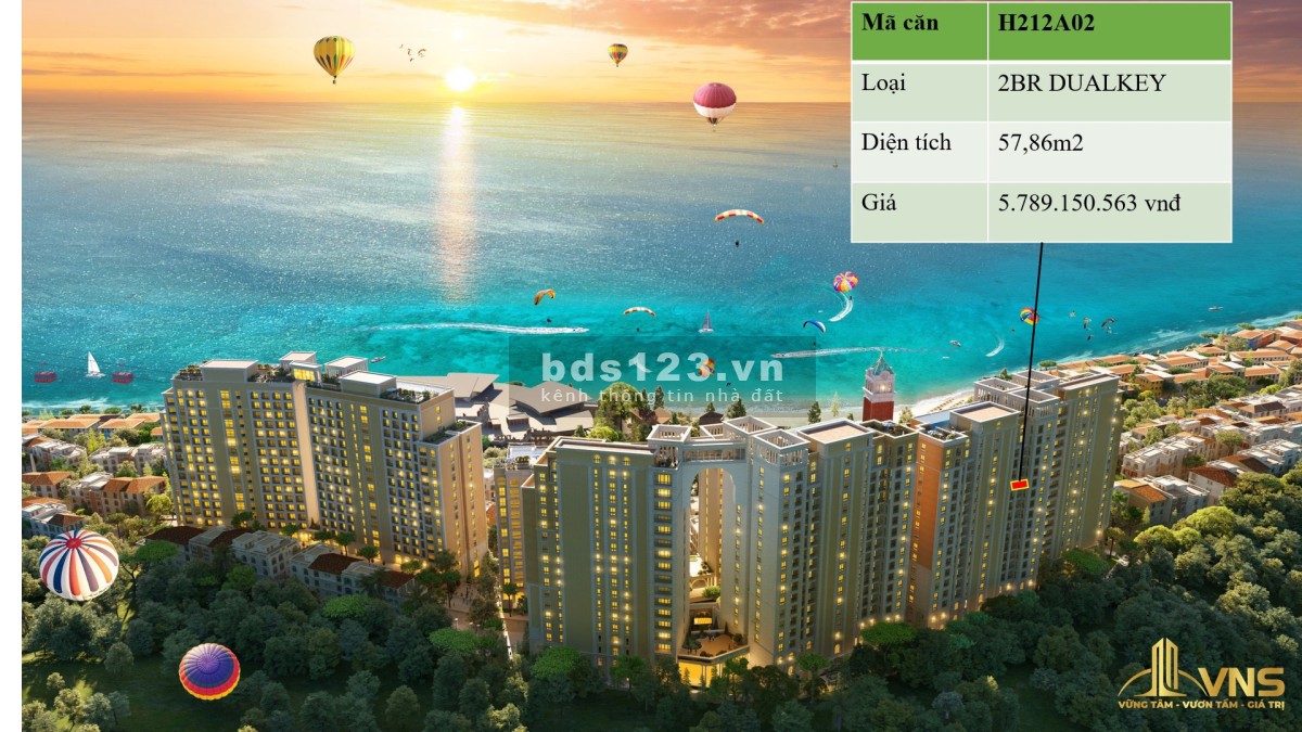 View biển 360 độ, sổ đỏ lâu dài, căn hộ cho thuê với tỷ suất cam kết lợi nhuận sau 1 năm 10%