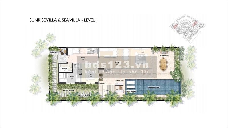 Biệt thự view trực diện biển, tổ hợp nghỉ dưỡng 5* Ixora Hồ Tràm Strip, golf, casino rừng và biển