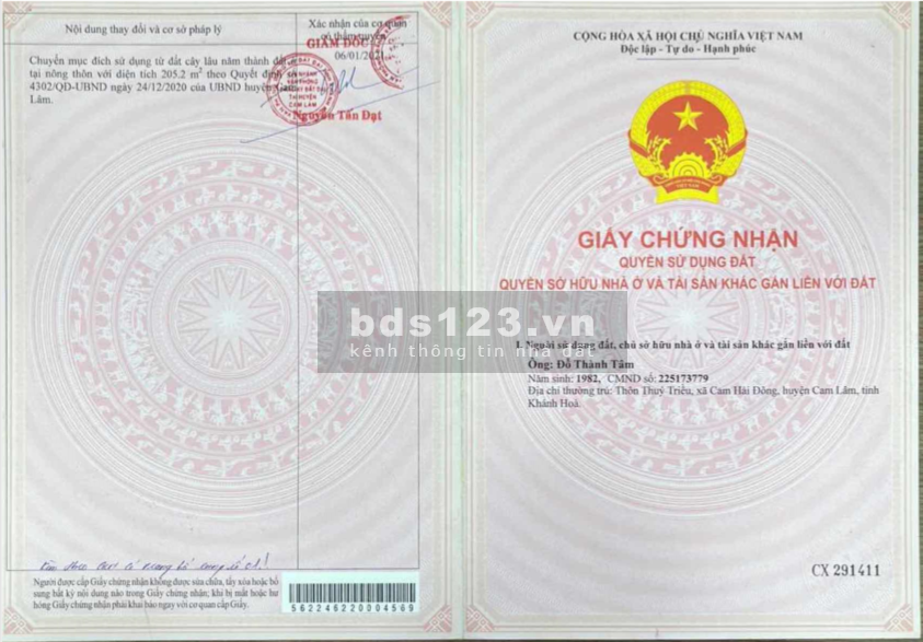 Mua đất Khánh Hòa nền ven biển nhận ngay voucher nghỉ dưỡng Vinpearl, giá tốt