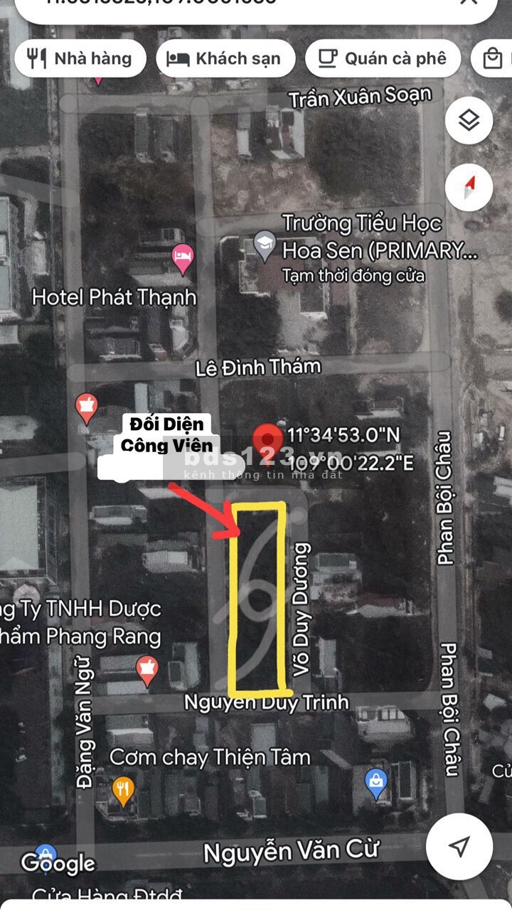 Bán lô đất diện tích 100m² hướng Nam TDC Bệnh viện thuộc phường VĂN HẢI