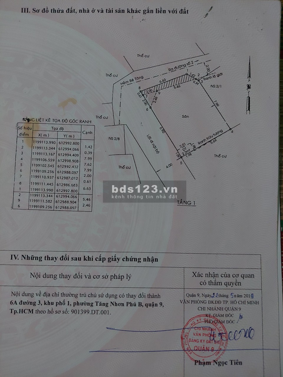 Bán nhà cấp 4 đường 3 quận 9 TP Thủ Đức nhà mới hẻm rộng