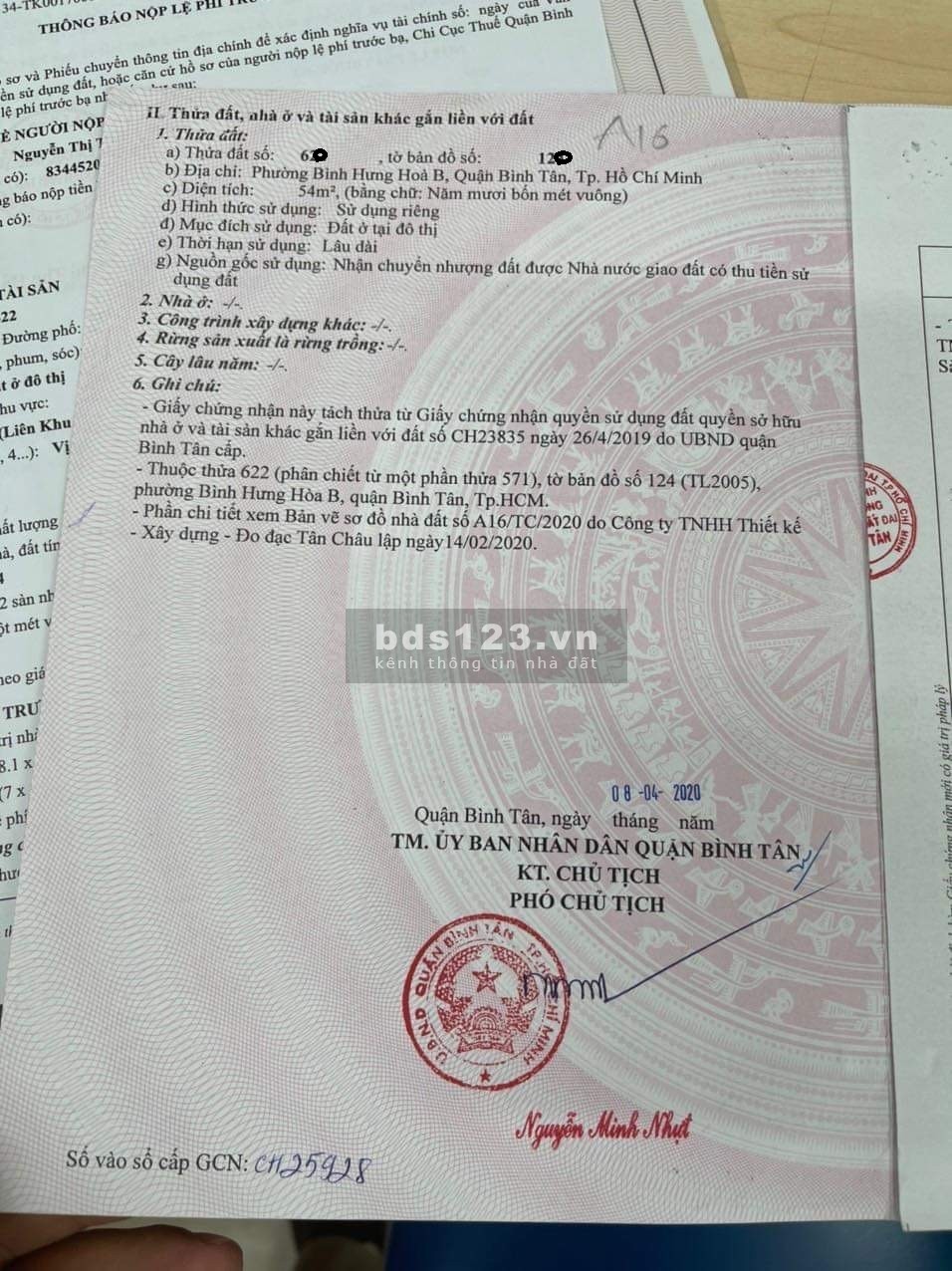 Bán Đất đường số 6, Bình Hưng Hoà B, Bình Tân, Tp HCM gọi ngay 0974833186