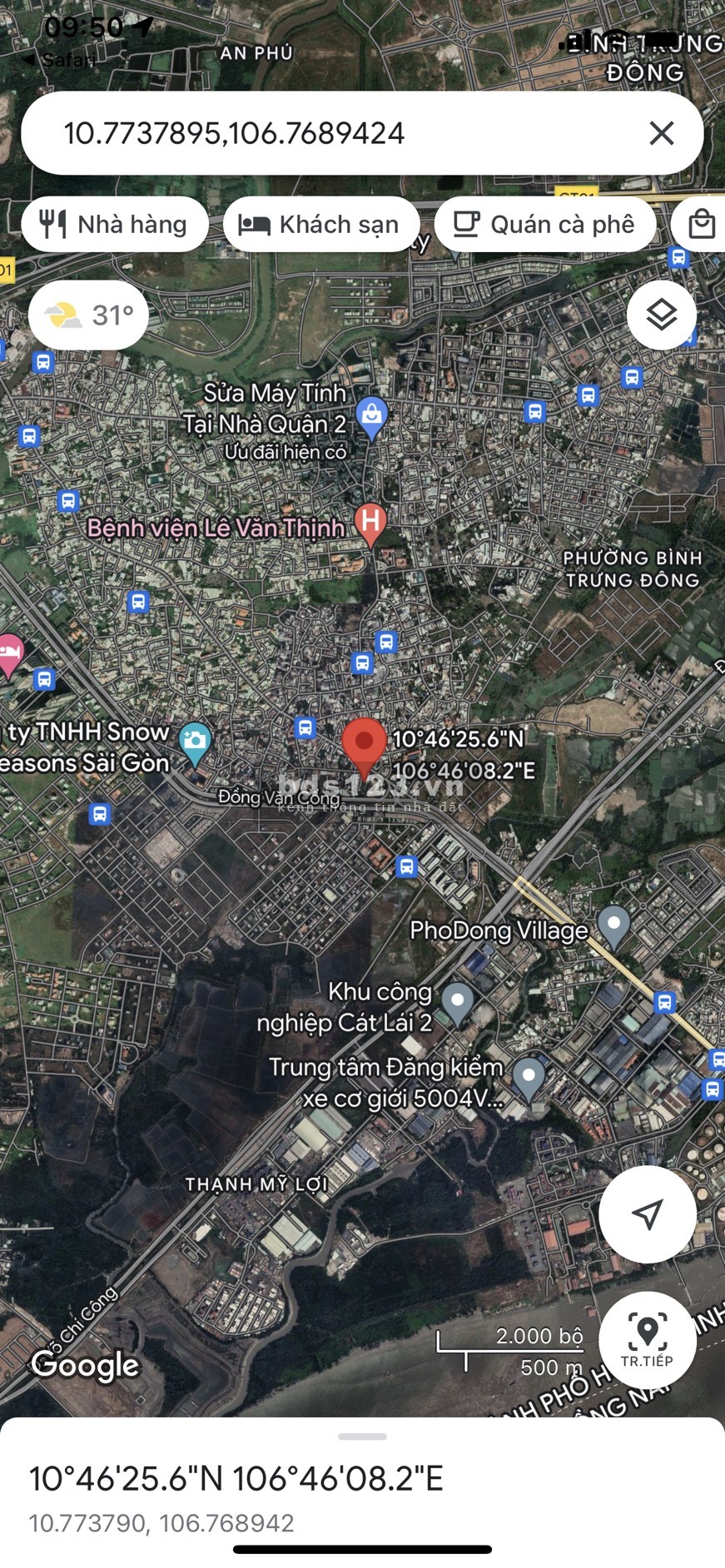 Bán đất Mặt Tiền đường nội bộ Đường Nguyễn Thị Định, Phường Thạnh Mỹ Lợi, Quận 2