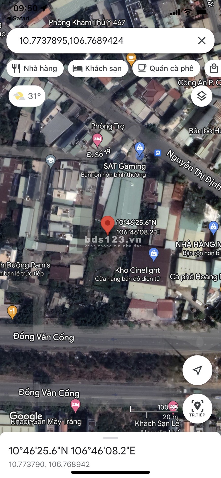 Bán đất Mặt Tiền đường nội bộ Đường Nguyễn Thị Định, Phường Thạnh Mỹ Lợi, Quận 2