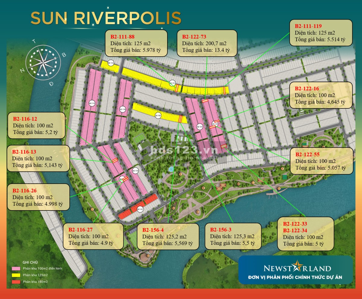 Cơ hội sở hữu đất tại khu đô thị Sun Riverpolis Đà Nẵng đầy đủ tiện ích giá chỉ 4 tỷ
