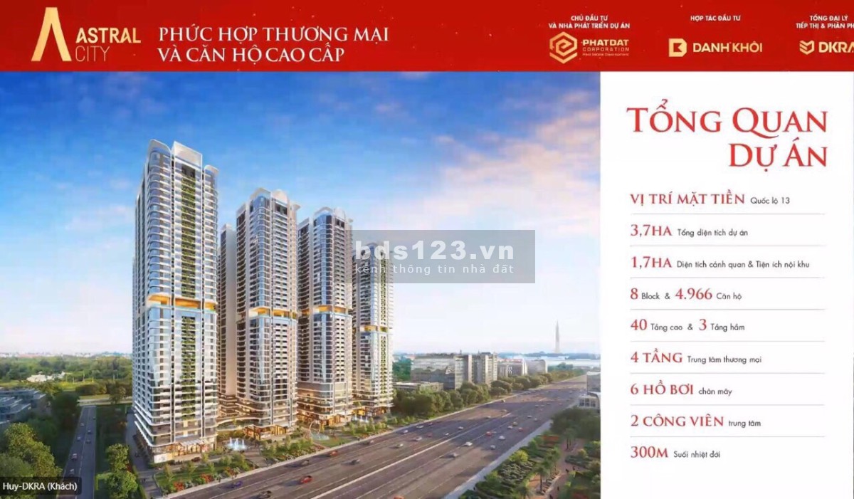 Căn hộ Astral CIty mặt tiền Quốc Lộ 13, đầy đủ tiện nghi giá tốt