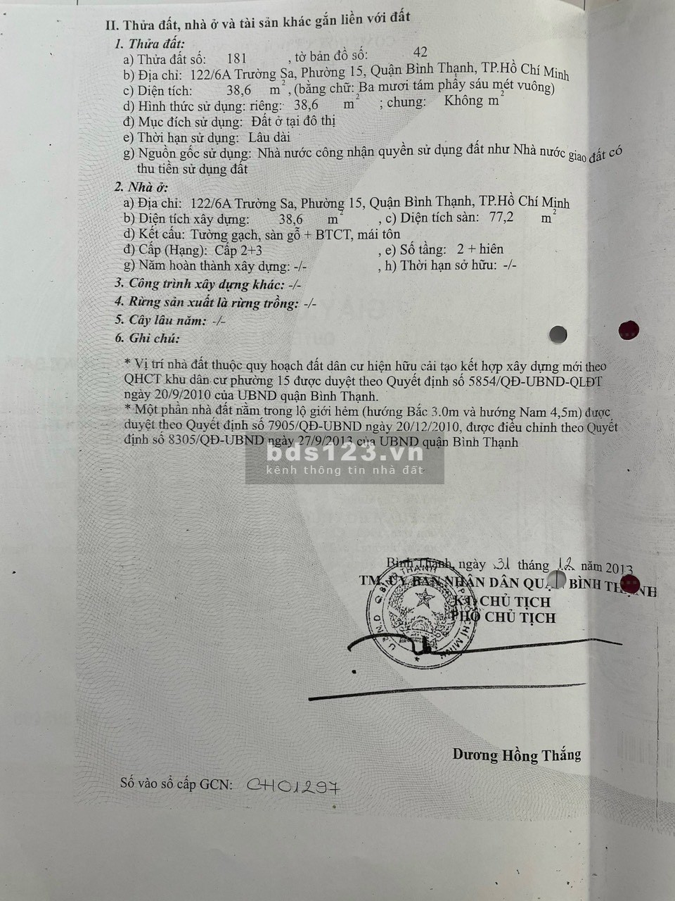 Bán nhà 1 trệt 1 lầu hẻm Trường Sa P15 Bình Thạnh