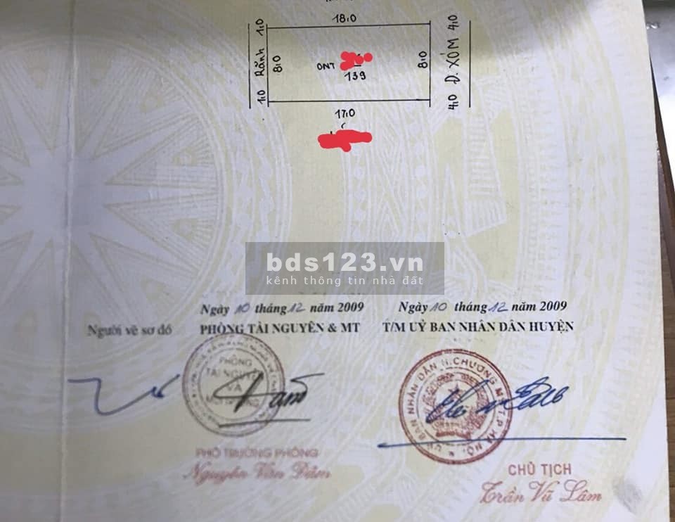 Bán đất Đại Yên - Chương Mỹ. Sát TT Chúc Sơn, ôtô S=140m2, mặt tiền 8m giá tốt cho nhà đầu tư