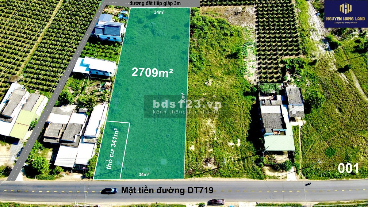 Chính Chủ Bán Lô Đất Mặt Tiền Đường DT719 View Biển,Gía Rẻ,SHR, Thổ Cư, Giá Rẻ