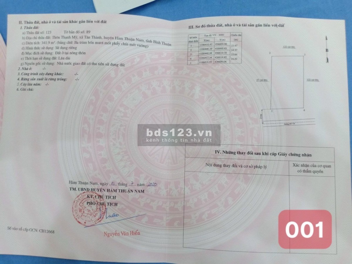 Chính Chủ Bán Lô Đất Mặt Tiền Đường DT719 View Biển,Gía Rẻ,SHR, Thổ Cư, Giá Rẻ