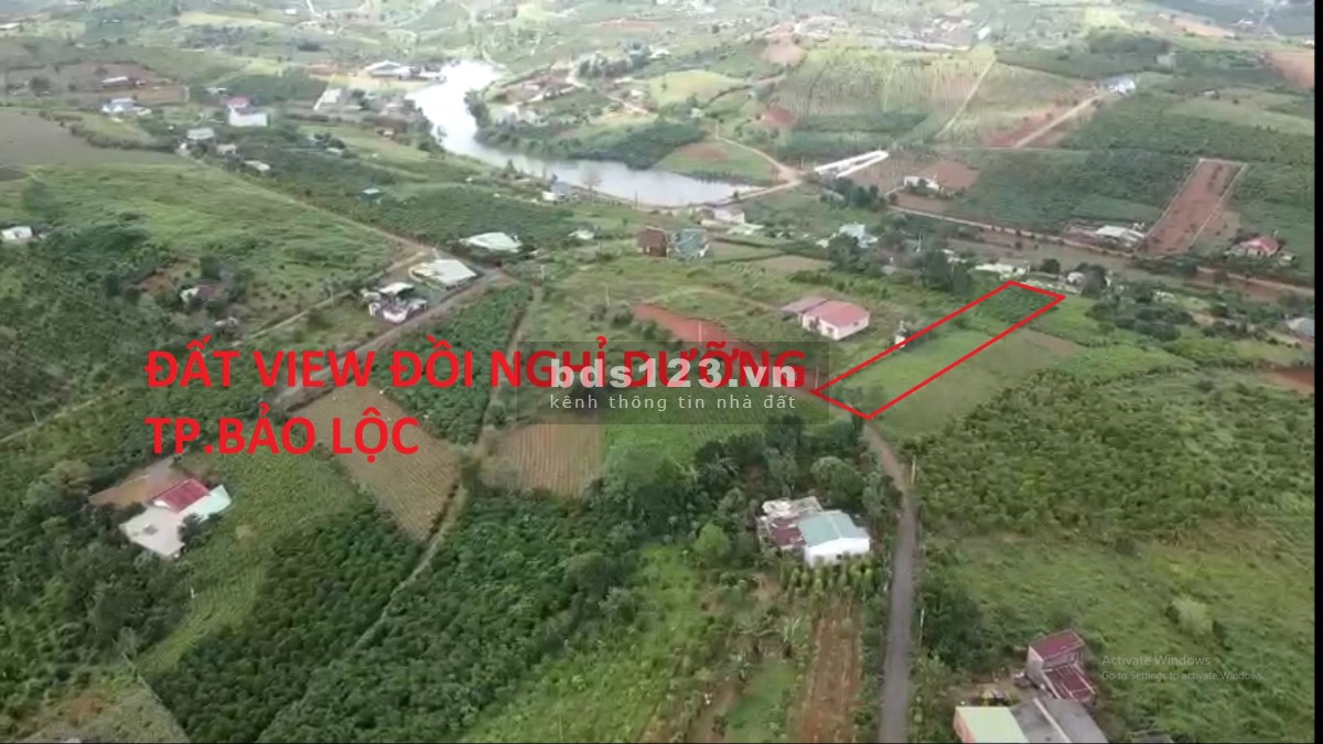 Bán Đất View Đồi Nghỉ Dưỡng 1709m2, đường Tôn Thất Thuyết, Đam Bri, TP. Bảo Lộc chỉ 2tr/m2