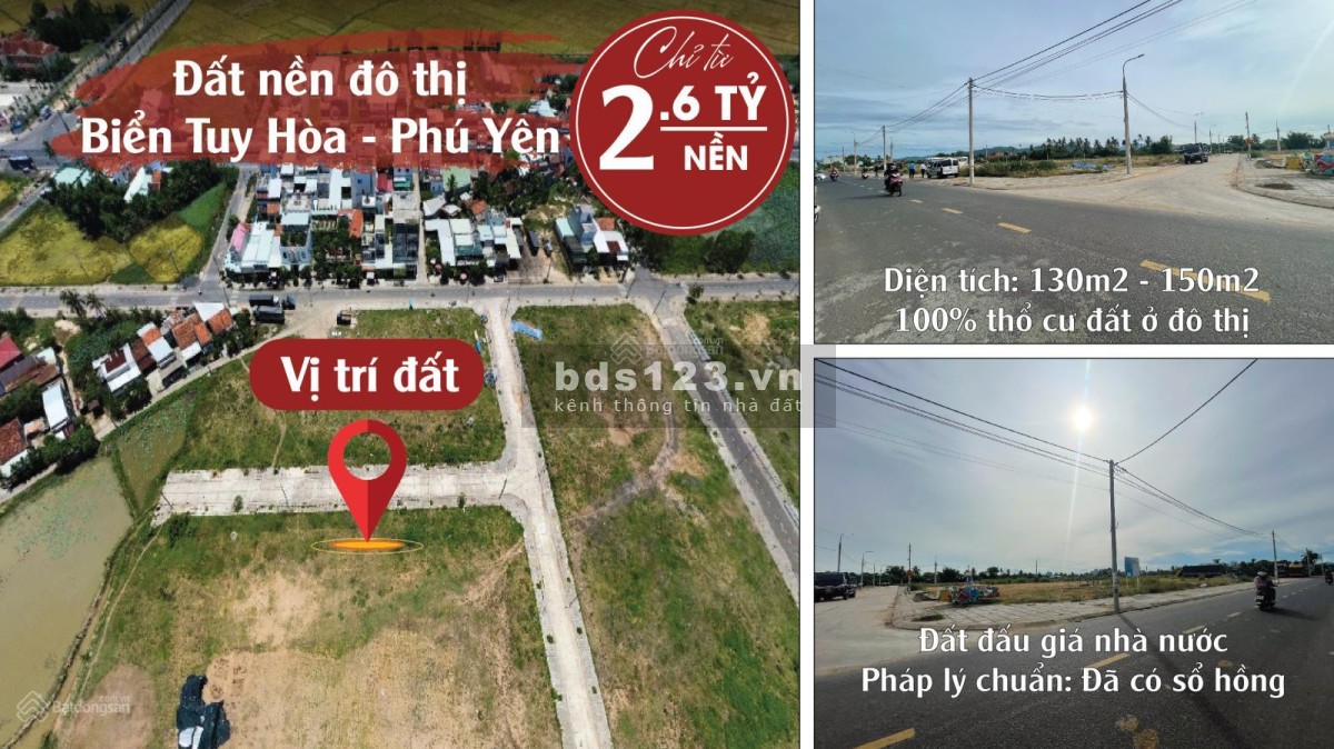 Đất nền Sổ đỏ ven biển Phú Yên tiềm năng phát triển giá tốt đầu tư