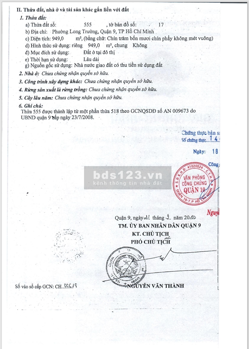 Cần bán gấp kho xưởng mới tại đường Lã Xuân Oai, giá bán chỉ 25,8 tỷ