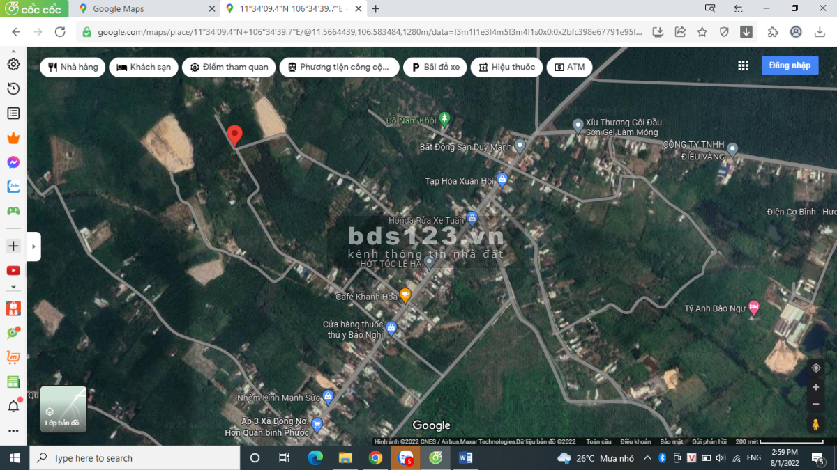 Đất nền Đồng Nơ, Hớn Quản, Bình Phước, thổ cư SHR lh 0825378345