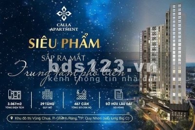 Calla Apartment căn hộ sân vườn lần đầu tiên tại Quy Nhơn lh 0965951179