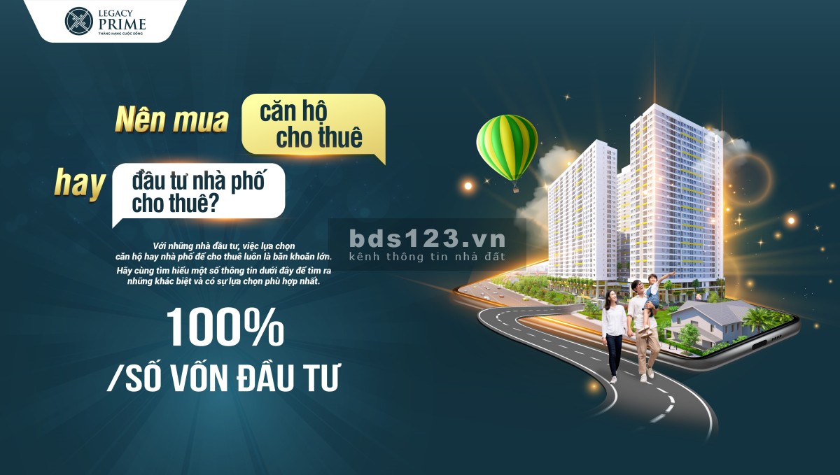 Căn hộ Legacy Prime trung tâm thành phố Thuận An Bình Dương, giá tốt đầu tư