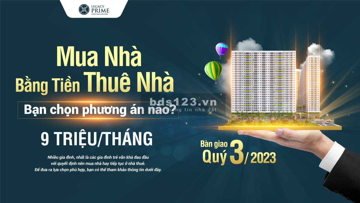 Căn hộ Legacy Prime trung tâm thành phố Thuận An Bình Dương, giá tốt đầu tư