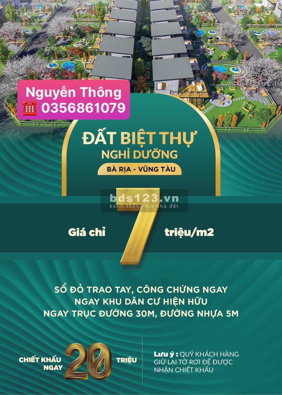 Bán đất trung tâm thành phố Bà Rịa, giá siêu rẻ, pháp lý giấy tờ đầy đủ