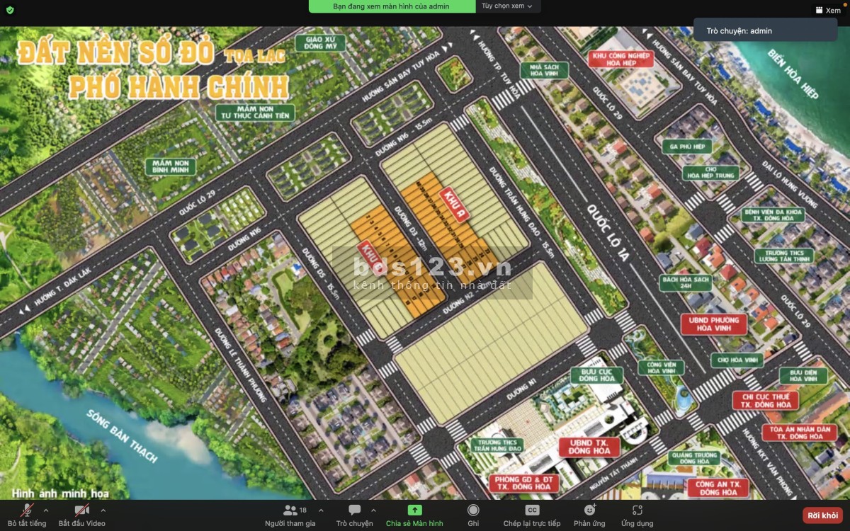Hé lộ siêu phẩm. Đất nền sổ đỏ khu kinh tế Nam Phú Yên, giáp sân bay Tuy Hoà