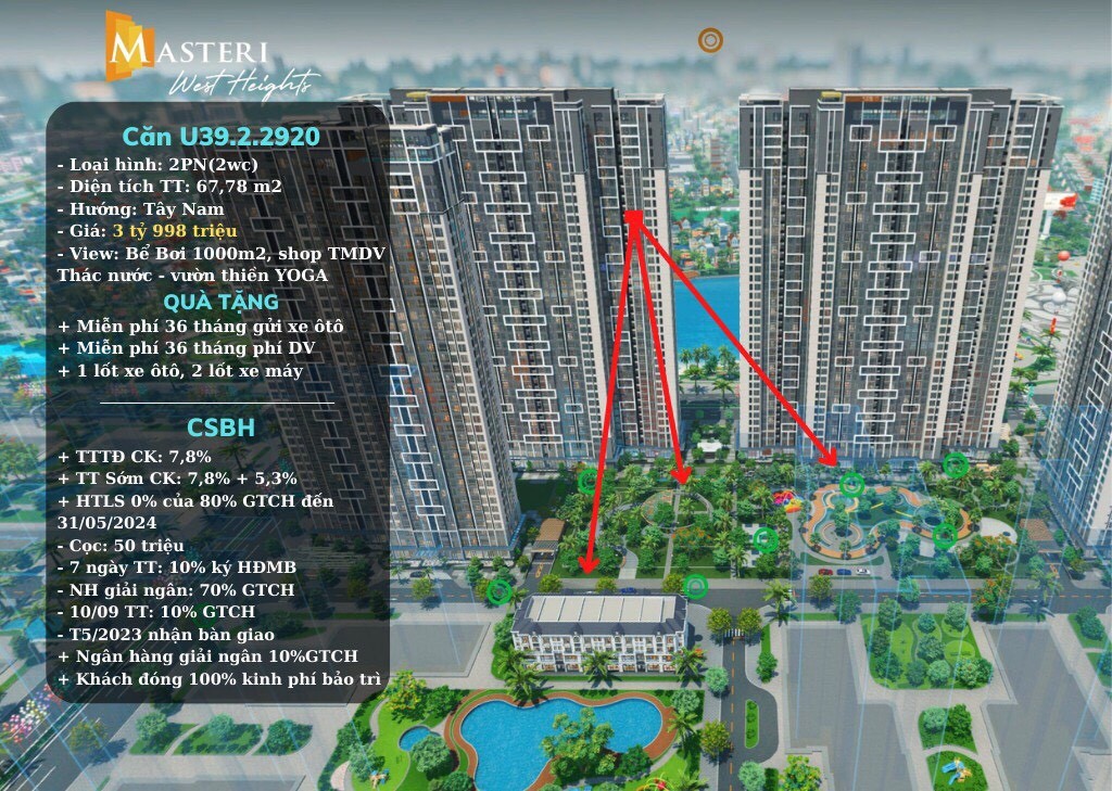 Tôi cần bán gấp căn hộ 2 ngủ Masteri Smartcity vị trí kim…